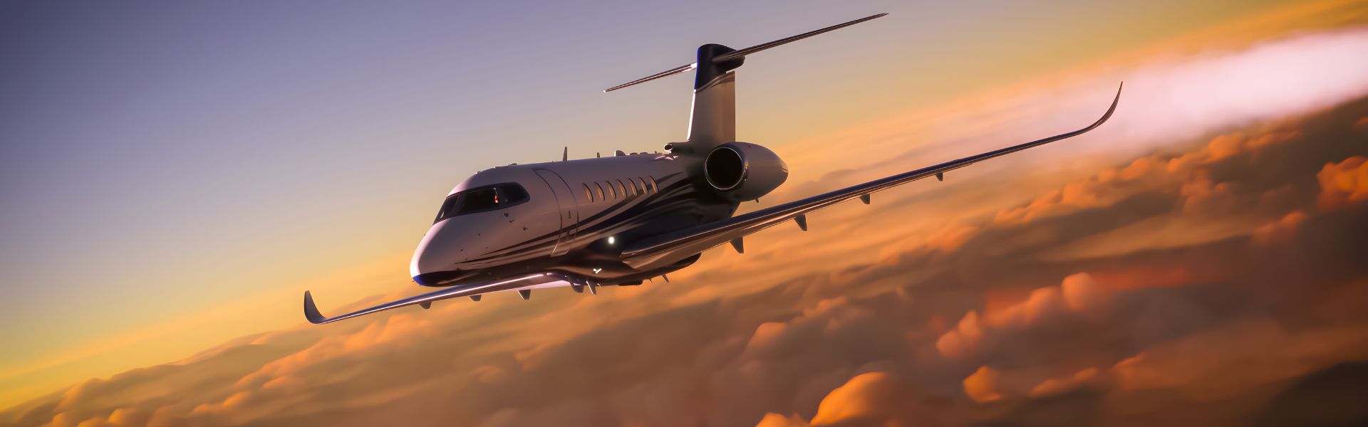 XCEL JET Learjet 40XR on the ramp at Camarillo Airport at golden hour